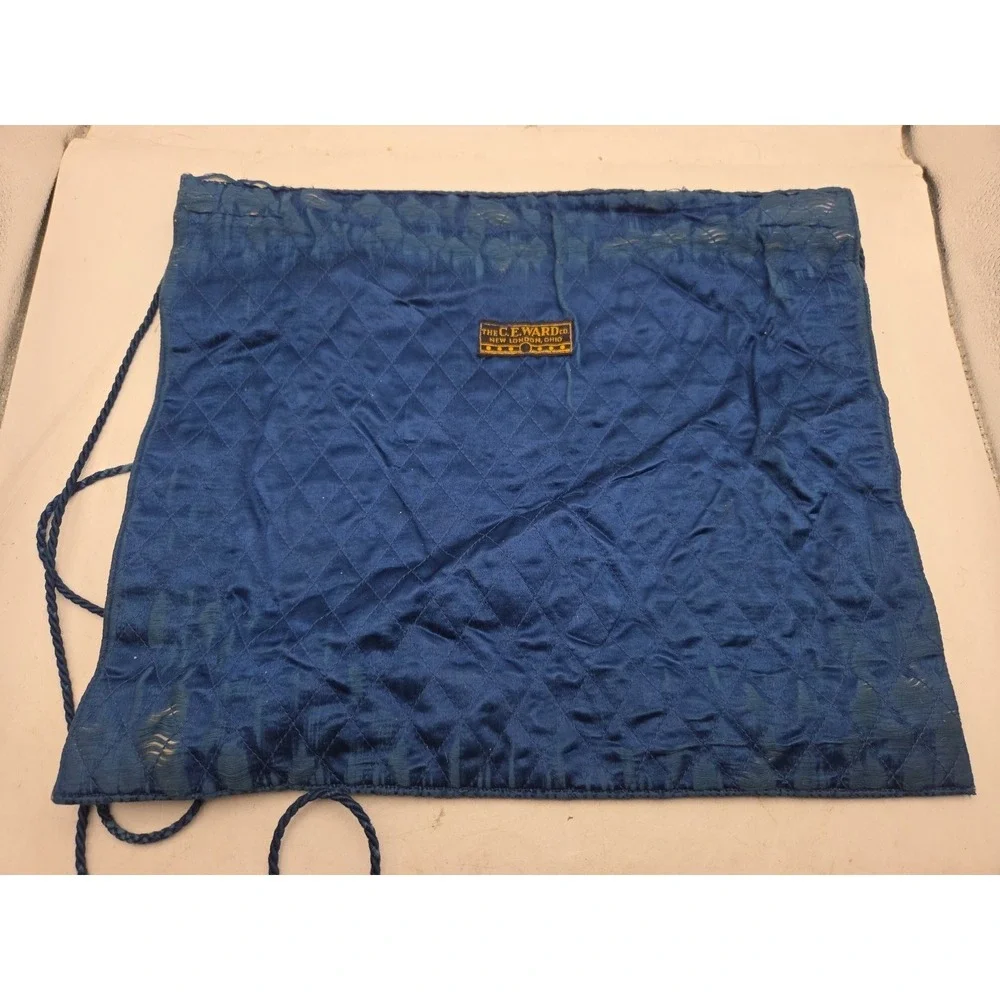 Vintage Masonic Master Mason Blue Lodge Apron w/ Eye Symbol C.E Edward I3